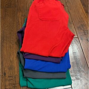 Lot of 5 xs petite Cherokee scrub bottoms multi colors joggers HeartSoul